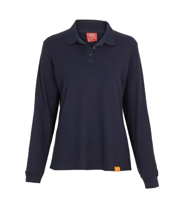 Polera Polo 60% Algodón Manga Larga Mujer
